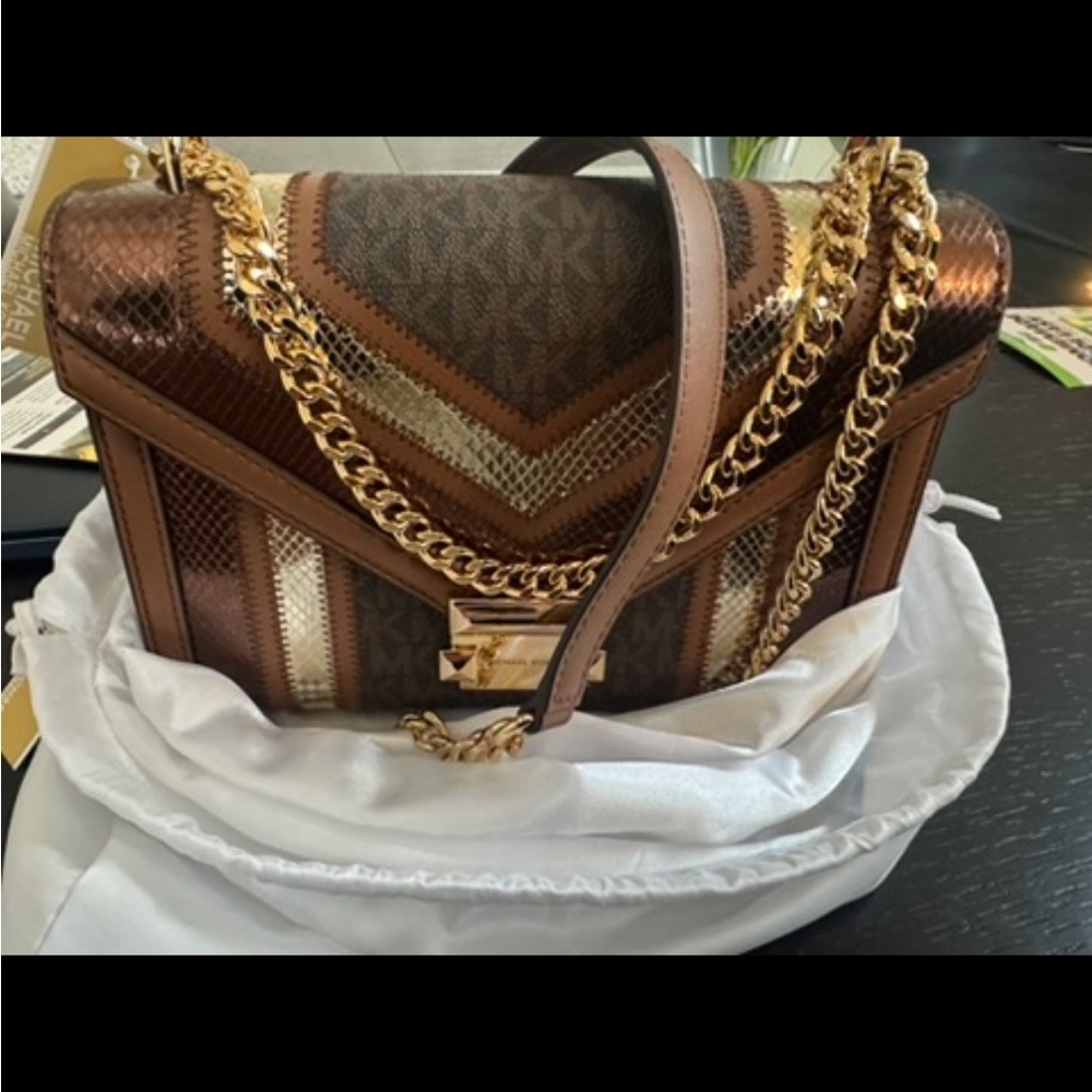 Michael Kors Multicolor Chevron Shoulder Bag